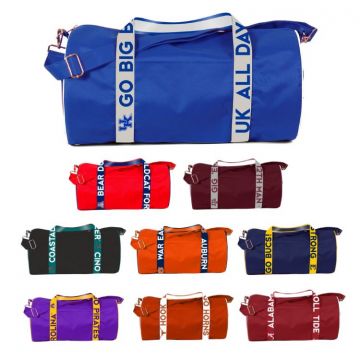 Sports Duffel Bag with Decorated Straps